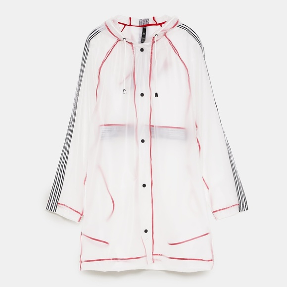zara transparent coat